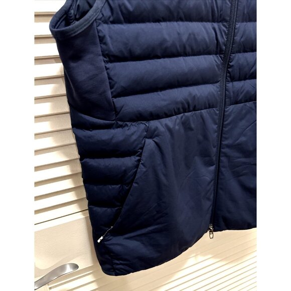 Lululemon Men's Large Down for It All Jacket Vest Navy Blue Lightweight NEW NWOT - Picture 3 of 11